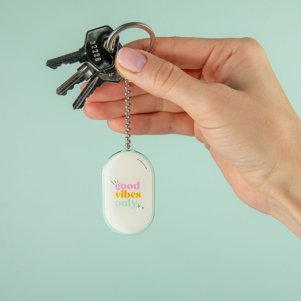 Good Vibes Only - Key Ring, Bag Charm